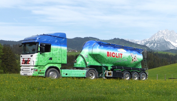 Biolit silikatisches Urgesteinsmehl einblasen in die Gülle