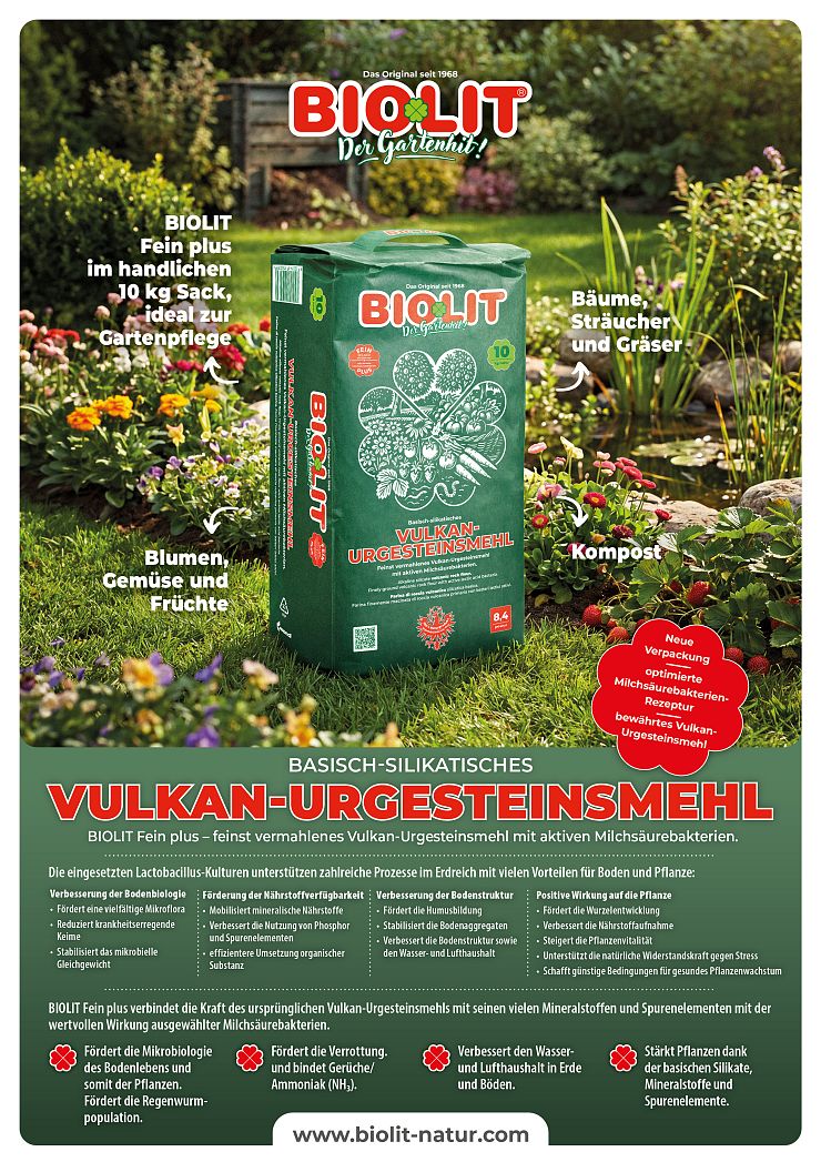 Neue Verpackung BIOLIT - Der Gartenhit 10kg