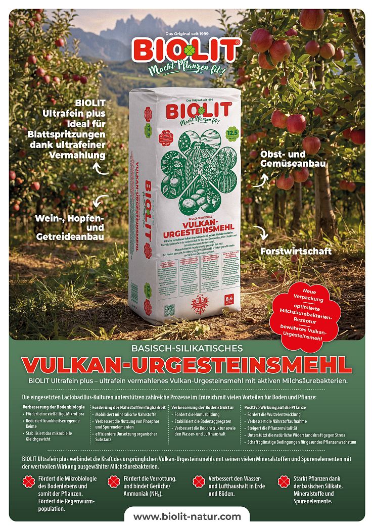 Neue Verpackung BIOLIT Ultrafein plus